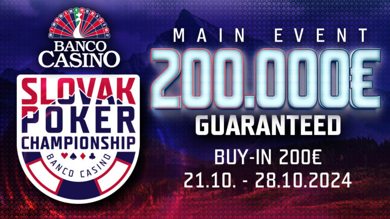 Slovak Poker Championship €200.000 GTD!